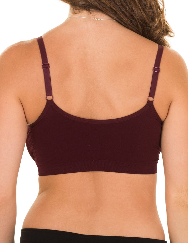 Kalon 4 Pack Nylon Spandex Removable Pads Comfort Bras Ext Sizes (M/L, Winter) - Image 4